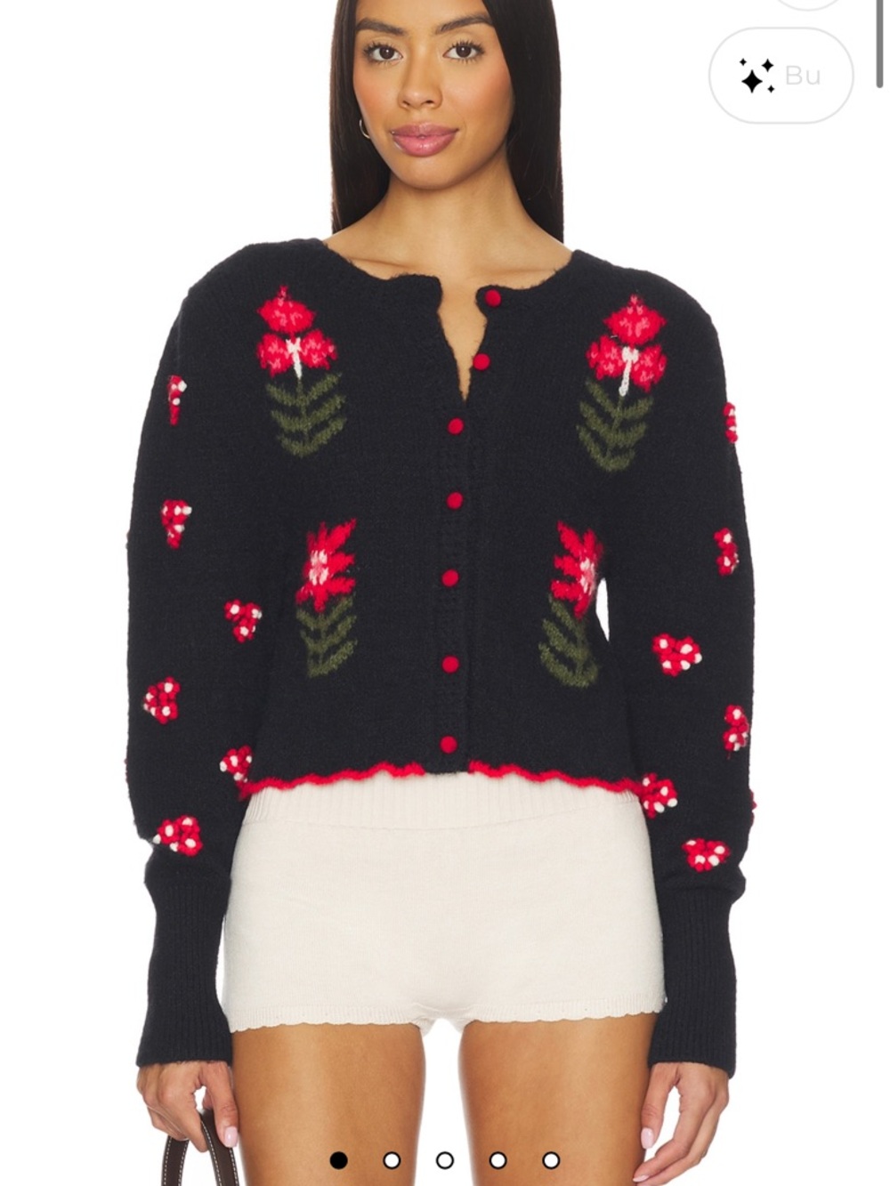 Free People NWT Nonna Cardigan in Midnight Bloom Combo $198 msrp rare sold out
